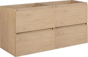Meble łazienkowe 120 cm (2 x 60), Kolor: Jasny Dąb, 120 x 60,7 x 46 cm