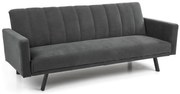 Sofa rozkładana ARMANDO VELVET szara HALMAR