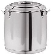 Czajnik ze stali nierdzewnej bez odpływu, 500 x 500 mm, 70 l