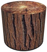 Okrągła pufa do siedzenia z motywem drewna 17 wzorów M9-B63