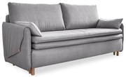 Jasnoszara rozkładana sofa 207 cm Simon – Miuform