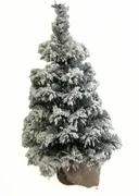 Choinka zaśnieżona w jucie Tiga, 50 cm