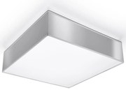 Minimalistyczny kwadratowy plafon szary H8-T19