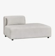 Moduł Leżanki Prawy Do Modułowej Sofy Fogler Tkaniny Jasnoszary - Sklum