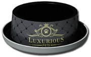Moderna Miska dla kota Trendy Luxurious czarna, 0,735 l, średnica 20 cm