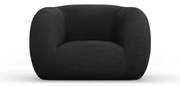 Ciemnoszary fotel z materiału bouclé Essen – Cosmopolitan Design