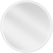 Mexen Loft lustro łazienkowe okragłe 70 cm, rama biała - 9850-070-070-000-20