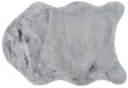 Sztuczne futerko Catrin jasnoszary, 60 x 90 cm