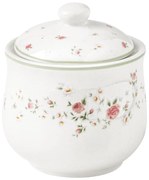 Biała porcelanowa cukierniczka Brandani Nonna Rosa