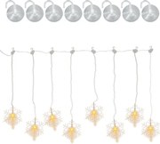 Kurtyna świetlna Płatki, 8 diod LED, ciepła biel