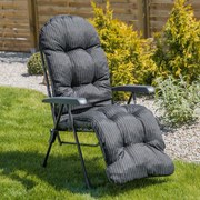 Fotel ogrodowy z podnóżkiem Samar Plus C012-07PB PATIO
