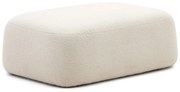 Kremowy puf z materiału bouclé Martina – Kave Home