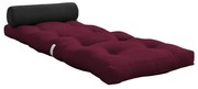 Bordowy materac futon 70x200 cm Wrap Bordeaux/Dark Grey – Karup Design