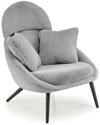 Szary tapicerowany fotel wypoczynkowy W2-D73