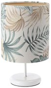 Biała lampka nocna boho z motywem liści - S399 K3-W96
