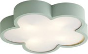 Dziecięca lampa sufitowa zielona z białym - Lucille