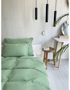 Zielona pościel dwuosobowa muślinowa 200x200 cm Plain Muslin – Butter Kings
