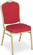 Czerwone stalowe krzesło do sali bankietowej Z1-G97