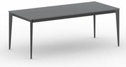 Stół konferencyjny do biura PRIMO ACTION, 200x90 cm, czarna podstawa, grafit