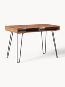 Biurko z litego drewna mangowego i metalu Tova