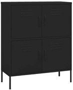 Czarna stalowa szafka wielofunkcyjna T7-Z48