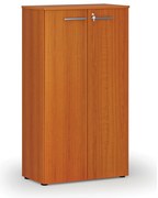 Szafa biurowa z drzwiami PRIMO WOOD, 800 x 420 x 1434 mm, wiśnia