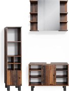 Zestaw mebli łazienkowych rustykalny dąb 60x32x54 fynn