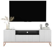 Szafka RTV TAL 2D1K 150cm biała mat MEBLE LINDNER