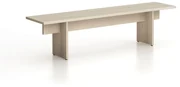 Ławka SOLID, 1800 x 400 x 443 mm, naturalny dąb