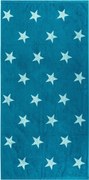 Ręcznik kąpielowy Stars turkusowy, 70 x 140 cm