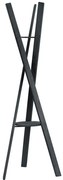 Czarny wieszak z litego drewna dębowego 62x176 cm Rakku – Blomus