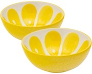 Altom Zestaw ceramicznych misek Tropicana cytryna12,5 cm, 2 szt.