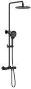 Zestaw prysznicowy 4011 PRO Black z termostatemW zestawie słuchawka prysznicowa i deszczownica