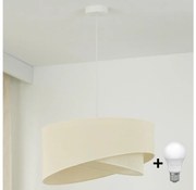 Brilagi - LED Żyrandol na lince LYRA 1xE27/15W/230V kremowy