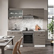 Aneks kuchenny szlachetny szary/biały 200x60x81.6 r-line