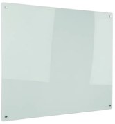 Szklana tablica magnetyczna na ścianę, biała, 500 x 350 mm