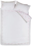 Biała pościel dwuosobowa 230x220 cm Bow Embroidery – Catherine Lansfield