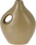 Porcelanowy wazon Rhonda zielony, 16 x 20 x 8,5 cm