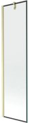 Mexen Next parawan nawannowy 1-skrzydłowy 50 x 150 cm, czarna ramka, złoty szczotkowany - 895-050-000-00-70-55