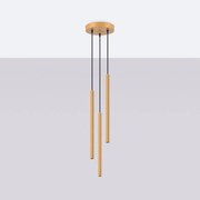 Lampa wisząca ARCHE 3P złota SOLLUX  LIGHTING