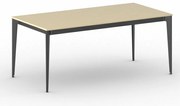 Stół konferencyjny do biura PRIMO ACTION, 180x90 cm, czarna podstawa, brzoza