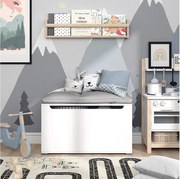 Skrzynia na zabawki biały 85x46.2x63.7 arno