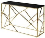 Konsola ESCADA C II 120x40 czarny marmur/złota SIGNAL
