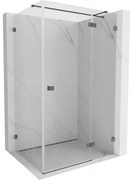 Mexen Lunar T kabina prysznicowa uchylna prawa 125 x 80 cm, transparent, gun gray szczotkowany - 834T-125-080-66-00-P