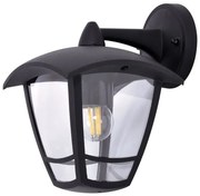 Czarna zewnętrzna lampa ścienna P2-A20