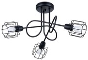 Sollux SL.1118 - Lampa sufitowa BELUCI 3xE14/40W/230V czarna