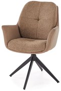 Nowoczesne brązowe krzesło obrotowe Z5-A23