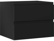 Mexen Orio szafka łazienkowa podumywalkowa 60 cm, 2 szuflady, czarna mat - 91A10-06047-2-BFF71