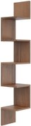 Skandynawska półka narożna w kolorze orzech S7-A83