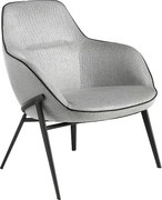 Fotel z tkaniny w kolorze szarym 5065 ANGEL CERDA